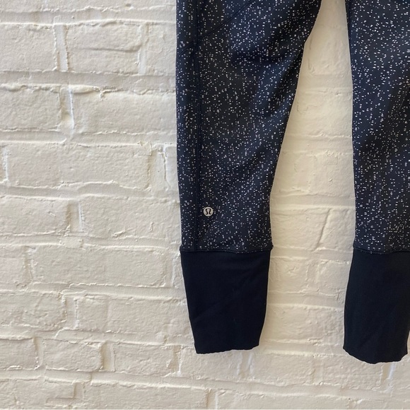 Lululemon || Rebel Runner Crop Magnetized Jacquard Black White Luxtreme 6 - Picture 7 of 13